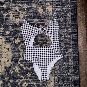 Gingham Style Bathing Suit- NEVER WORN